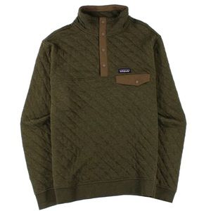 Men's Organic Cotton Quilted Snap-T® Pullover - Size Medium - Ret $149